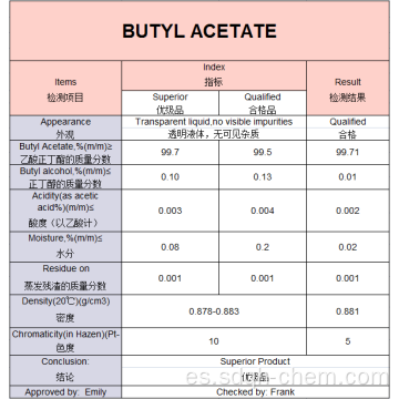 Mejor precio químico acetato de n-butilo 99,7%